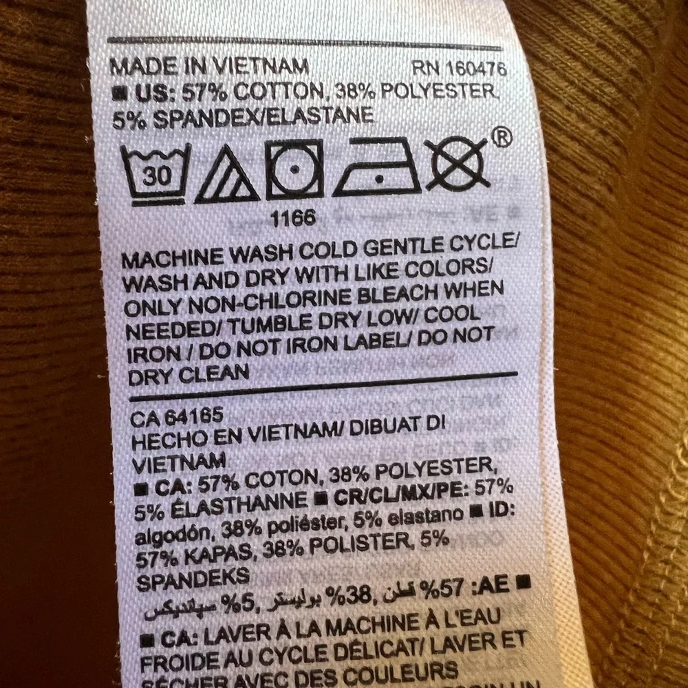 Old Navy Slim Fit size medium mustard color top - Picture 4 of 4